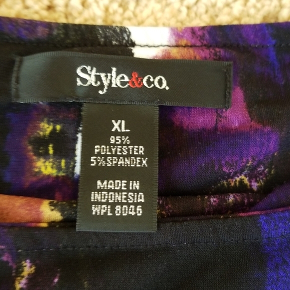 STYLE & CO Size XL Multi Combo Dress - Picture 6 of 7